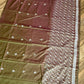 Duel Tone Olive Bangalore Silk Kantha Saree