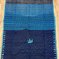 Original Dhakai Jamdani Saree - Navy Blue