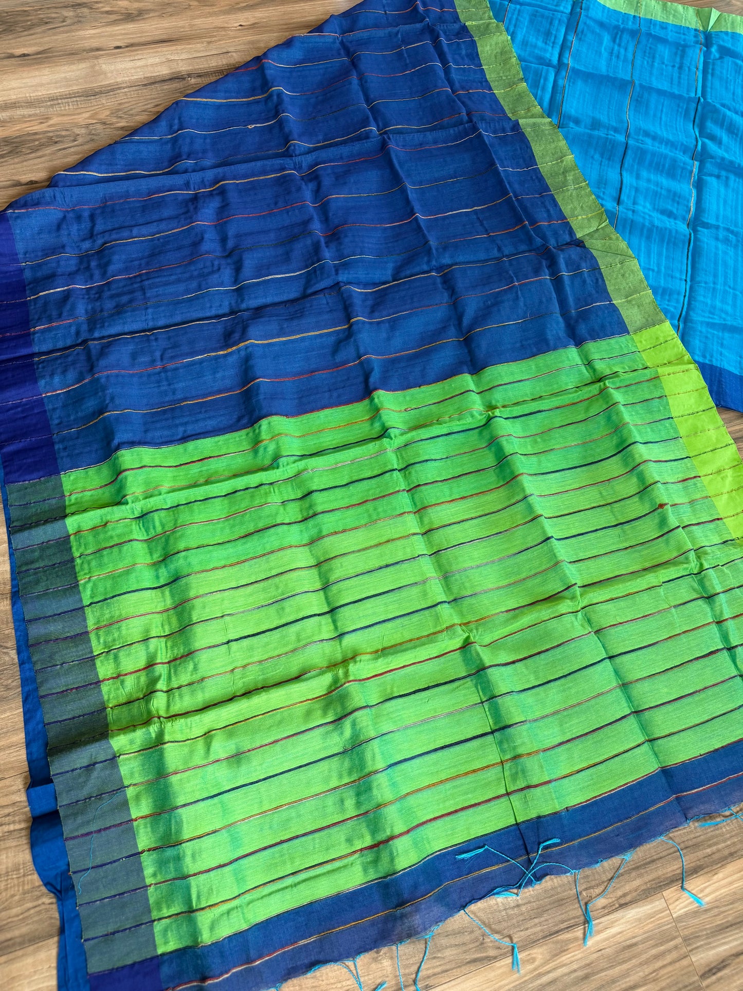 Tangail Cotton Khesh Saree, Made in Bangladesh, Ganga/Jamuna Border, Hand Woven, Pure Cotton,Comfortable summer saree,Other Colors available