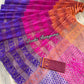 Elegant Magenta Orange Purple Dhakai Jamdani Saree - Handloom Classic