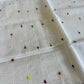 Tangail Halfsilk Khesh Saree, White -pink border