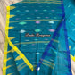 Sea Green Monipuri Saree with Dual Temple Border