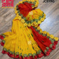 Yellow Original Dhakai Jamdani with Cutwork Gamga Jamuna 3D Embroidery