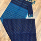 Original Dhakai Jamdani Saree - Navy Blue