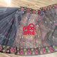 Gray Cutwork Dhakai Jamdani – Halfsilk 64 count