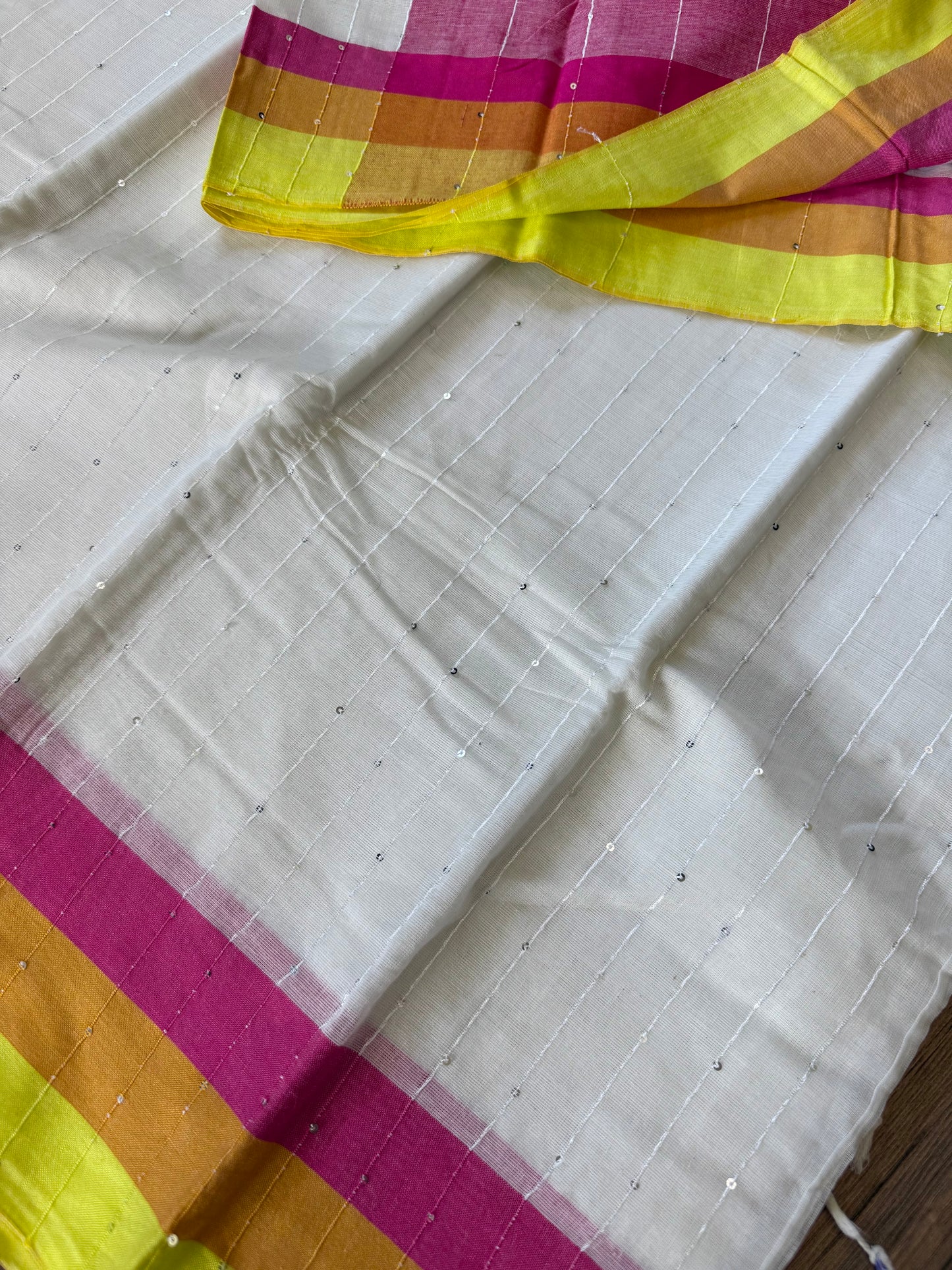 Tangail Halfsilk Saree, Orange