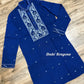 Original Dhakai Jamdani Punjabi – Handwoven Pure Cotton, Deep Blue