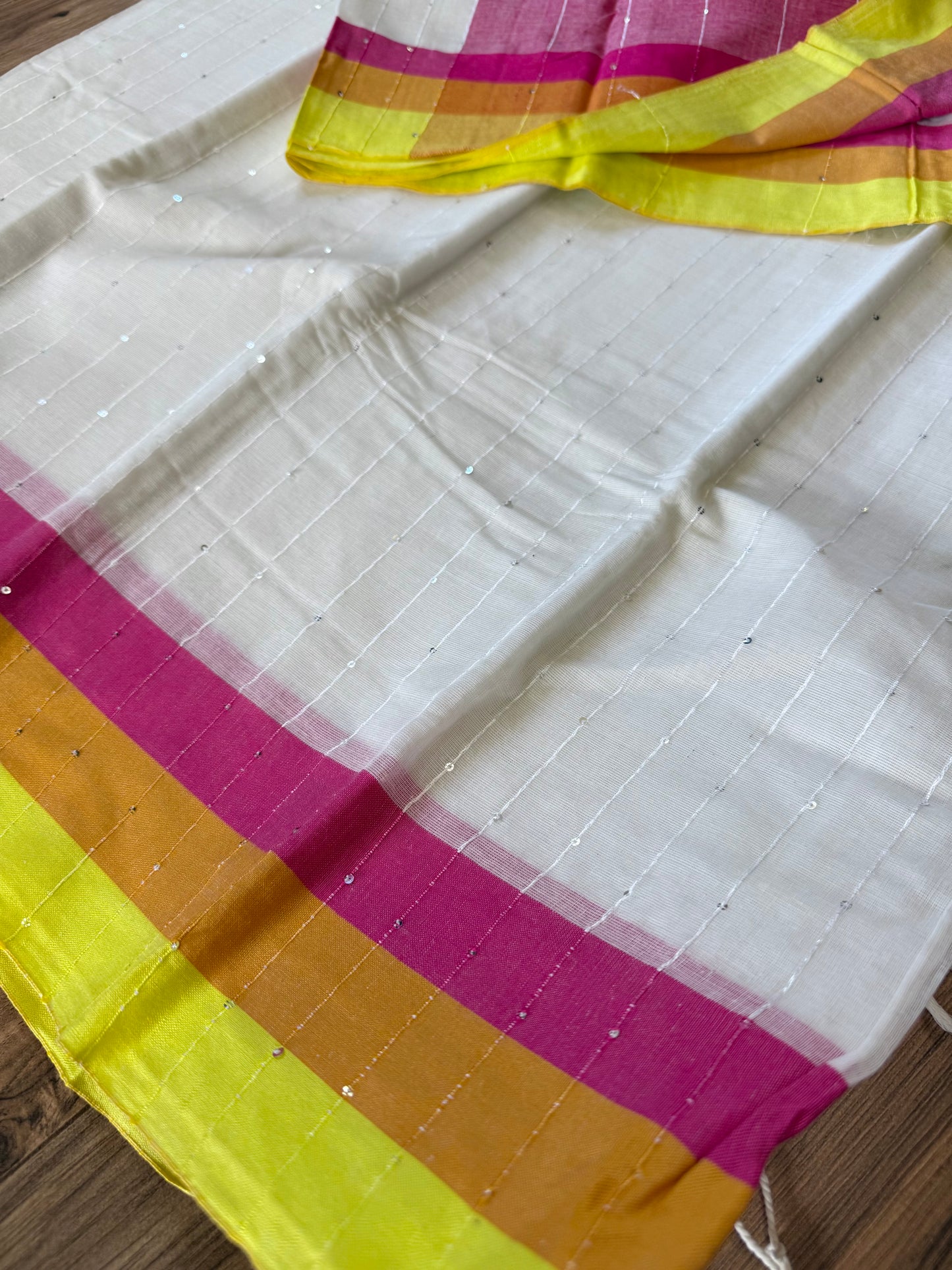 Tangail Halfsilk Saree, Orange