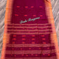 Monipuri Cotton saree, Maroon and Orange