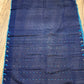 Original Dhakai Jamdani Saree - Navy Blue