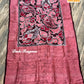 Pure Tussar Silk Hand Batik Saree