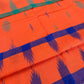 Sylheti Monipuri Handwoven Cotton Saree– Orange