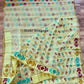 Elegant Dhakai Jamdani Saree - Cream Kiwi
