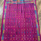 Magenta Pink Bangalore Silk Kantha Saree