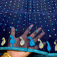 Original Dhakai Jamdani Saree - Navy Blue