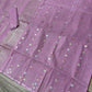 Original Dhakai Jamdani Saree - Opera Mauve