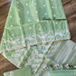 Original Dhakai Jamdani Saree, Handloom Classic -Mint Green