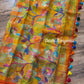 Pure Moslin Saree with Hand kantha and Handpaint