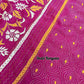 Magenta Bangalore Silk Kantha Saree