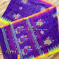 Sylheti Monipuri Handwoven Saree – Eggplant Purple