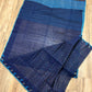 Original Dhakai Jamdani Saree - Navy Blue