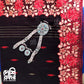 Black-Red Cutwork Dhakai Jamdani – Halfsilk 64 count