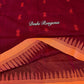 Monipuri Cotton saree, Maroon and Orange