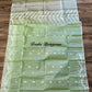 Original Dhakai Jamdani Saree, Handloom Classic -Mint Green