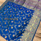 Royal Blue Benaroshi Katan Silk Saree – Elegant Wedding & Party Wear