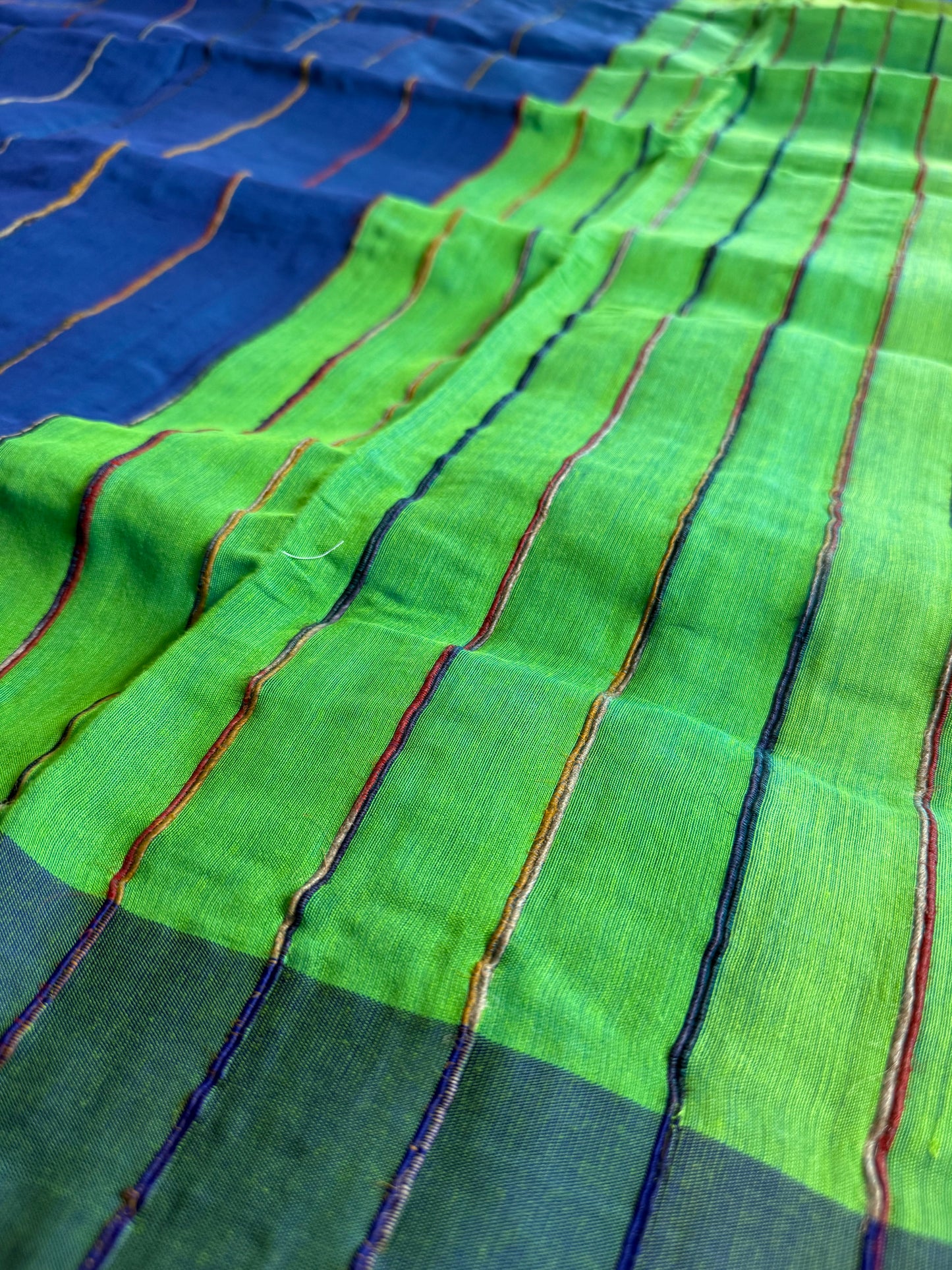 Tangail Cotton Khesh Saree, Made in Bangladesh, Ganga/Jamuna Border, Hand Woven, Pure Cotton,Comfortable summer saree,Other Colors available