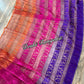 Elegant Magenta Orange Purple Dhakai Jamdani Saree - Handloom Classic