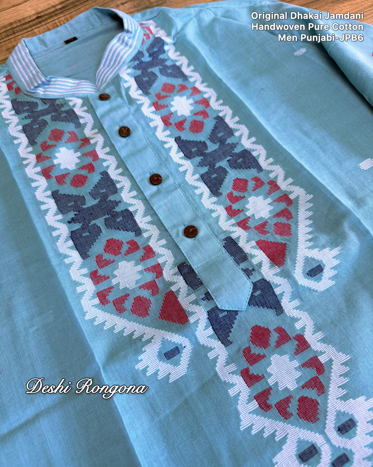 Original Dhakai Jamdani Men Punjabi, Pure Cotton