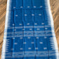 Sylheti Monipuri Handwoven Cotton Saree - Blue