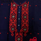 Original Dhakai Jamdani Men Punjabi, Black-Pure Cotton