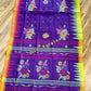 Sylheti Monipuri Handwoven Saree – Eggplant Purple