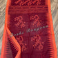 Monipuri Cotton saree, Maroon and Orange