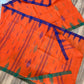 Sylheti Monipuri Handwoven Cotton Saree– Orange