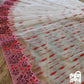 White-Red Cutwork Dhakai Jamdani – Designer Collection