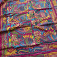Magenta Pink Bangalore Silk Kantha Saree
