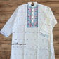 Original Dhakai Jamdani Men Punjabi-Pure Cotton