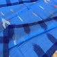 Sylheti Monipuri Cotton Saree – Blue & Deep Blue border