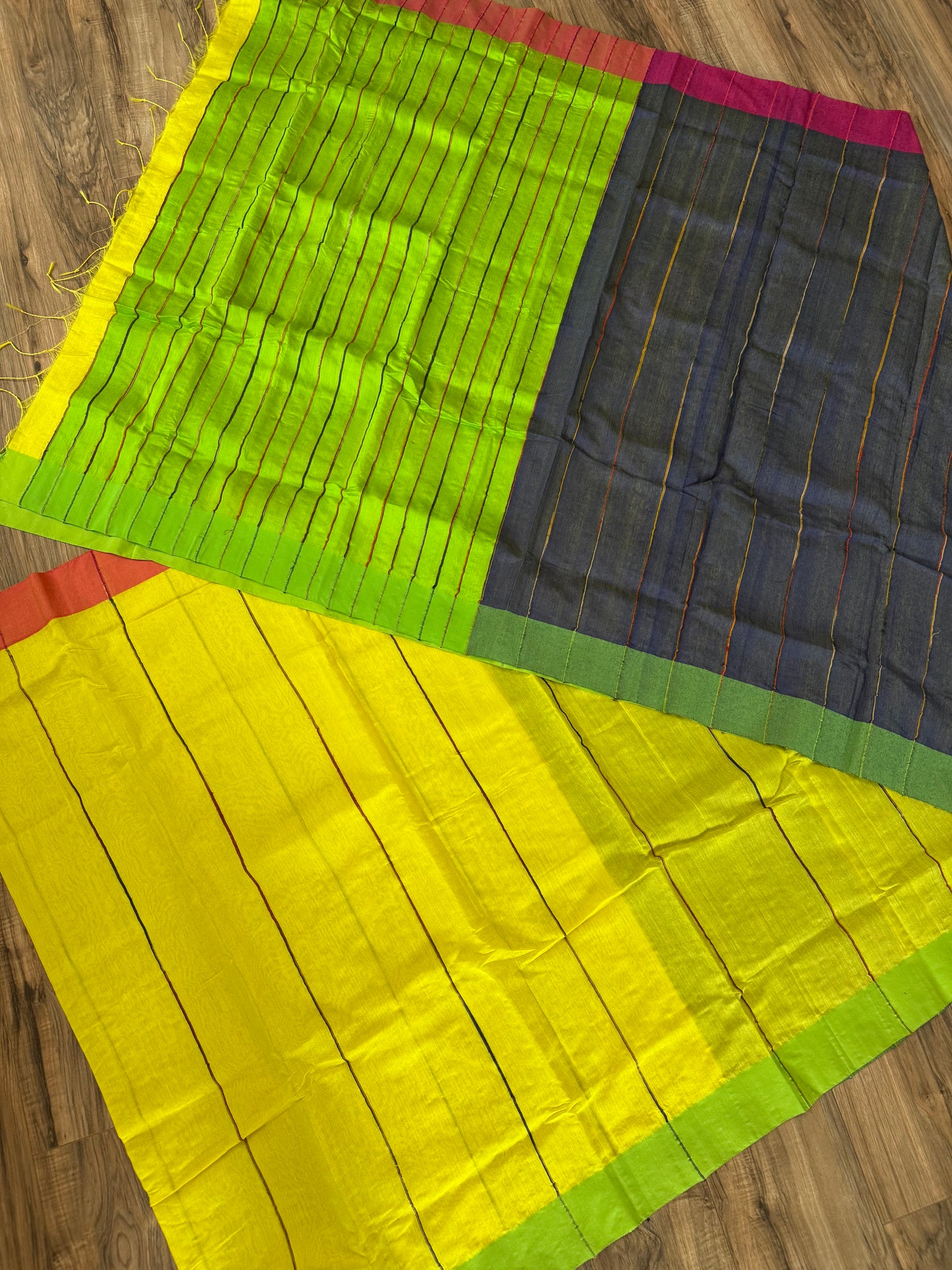 Tangail Cotton Khesh Saree, Made in Bangladesh, Ganga/Jamuna Border, Hand Woven, Pure Cotton,Comfortable summer saree,Other Colors available