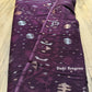 Original Dhakai Jamdani Saree - Plum Purple