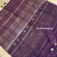 Original Dhakai Jamdani Saree - Plum Purple