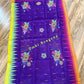 Sylheti Monipuri Handwoven Saree – Eggplant Purple