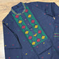 Original Dhakai Jamdani Punjabi – Handwoven Pure Cotton, Navy Blue