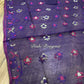 Elegant Violet Dhakai Jamdani Saree - Handloom Classic