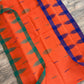 Sylheti Monipuri Handwoven Cotton Saree– Orange