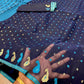 Original Dhakai Jamdani Saree - Navy Blue