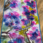 Abstract Watercolor – Handpainted Half Silk Saree